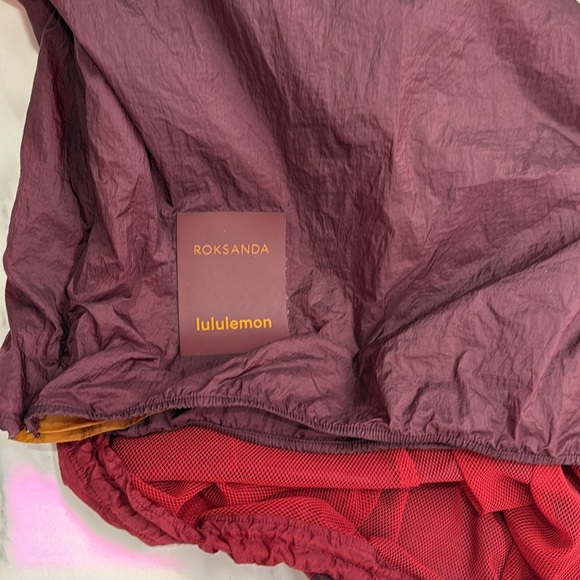 Rare! Lululemon Garnet / Coral / Break New Ground 1/2 Zip *Roksanda | Size XS - Picture 10 of 11